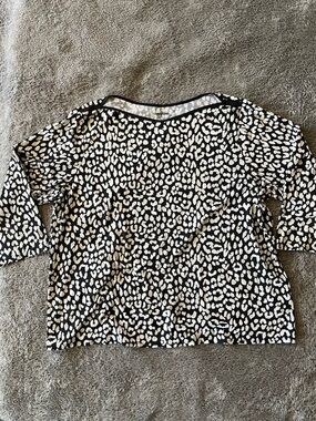 Lands' End Rashguard Leopard Print Women’s 1X